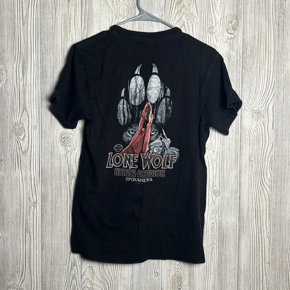 Harley-Davidson Black Tee with Logo Size Small - Picture 5 of 5